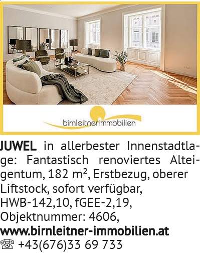JUWEL in aller bes ter Innen stadt la -