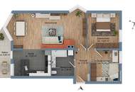 Wohnen in Axams: Gemütliche 3-Zimmer-Wohnung mit Bergblick, Südwest-Balkon & Tiefgarage