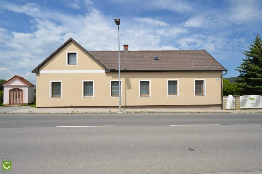 CHRISTOPH CHROMECEK IMMOBILIEN - BAD VÖSLAU / Großau - Zweifamilienhaus mit Werkstatt und Garage!, Haus-kauf, 530.000,€, 2540 Baden
