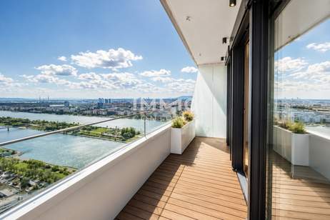 39. Etage inkl. Sonnenaufgang - DANUBEFLATS: Your New Home (Pool, Fitness and Wellness), Wohnung-miete, 1.353,99,€, 1220 Wien 22., Donaustadt