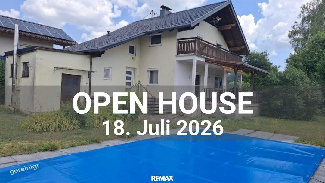 Einfamilienhaus mit Pool und großem Grundstück