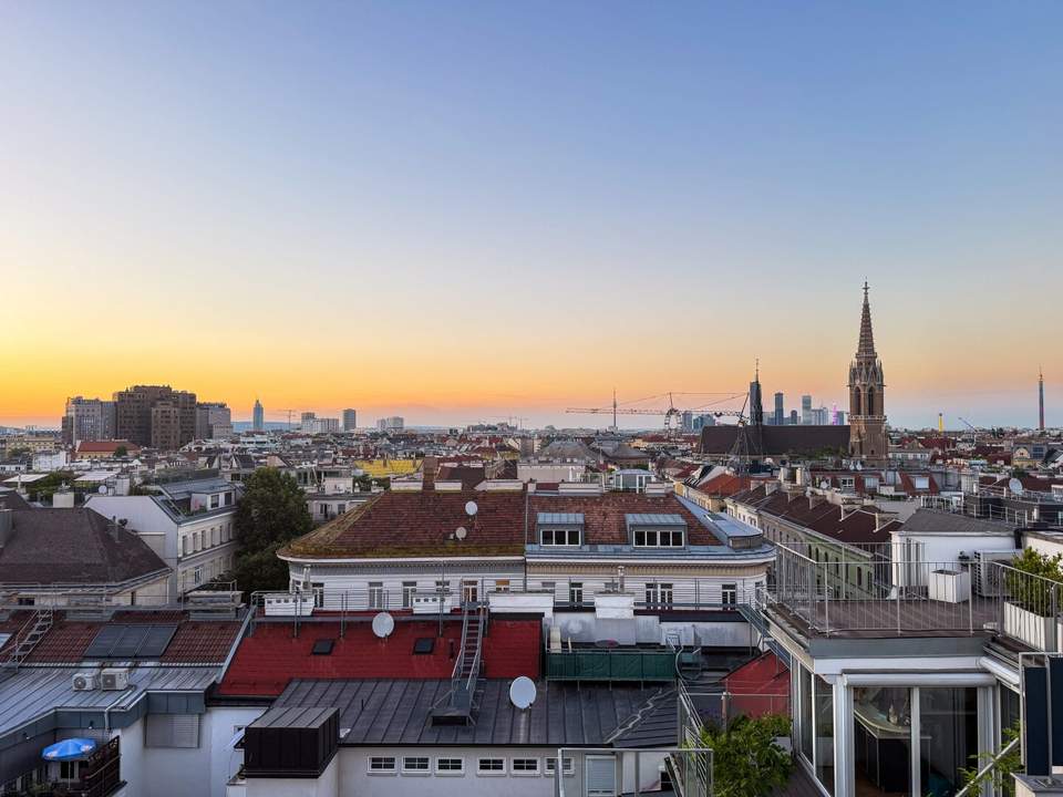 Private Penthouse Residenz mit Skyline View über Wien nächst Stadtpark, Wien Mitte und Rochusmarkt!