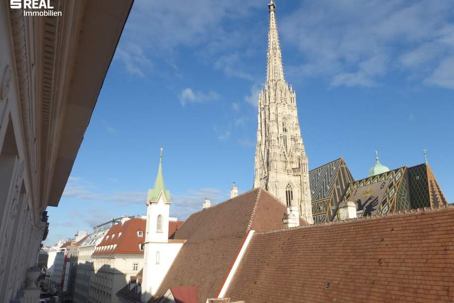 Nahe Stephansplatz - ERSTBEZUG ab 15.1.2026 - erstklassig sanierte Altbauwohnung mit kleinem Balkon im Jahrhundertwendehaus, Wohnung-miete, 3.056,88,€, 1010 Wien 1., Innere Stadt