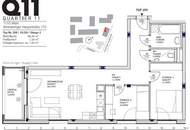 Q11 Leben in Simmering - Traumhafter Ausblick - Loggiawohnung mit 3 Zimmern und Deckenkühlung!