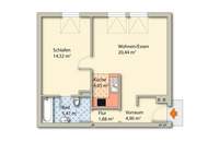 Helle 2-Zimmer-Dachgeschosswohnung mit Lift und Klima nahe Lentia-City