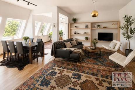 Wohnen für Kenner: Stilvolles Dachgeschoss im Botschafterviertel mit Blick über Wien Ein Rückzugsort mit Seltenheitswert, Wohnung-kauf, 1.590.000,€, 1180 Wien 18., Währing