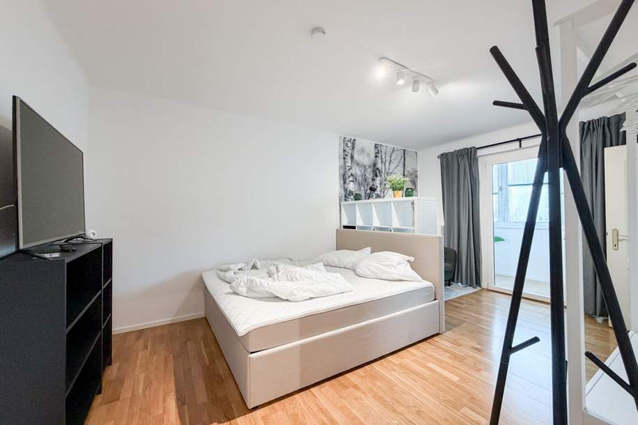 Möblierte Kleinwohnung mit toller Ausstattung und sonniger Loggia, Wohnung-miete, 617,76,€, 8053 Graz(Stadt)
