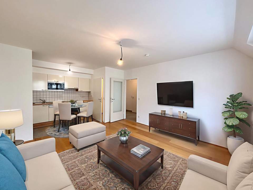 1160! Entzückende und helle 2-Zimmer DG-Wohnung nahe Stadthalle!