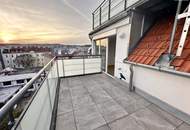 ERSTBEZUG! Exklusive lichtdurchflutete Dachgeschoss-Maisonette mit großzügigen Freiflächen und spektakulärem Weitblick ++ Luxuriöses Wohnen über den Dächern Wiens!
