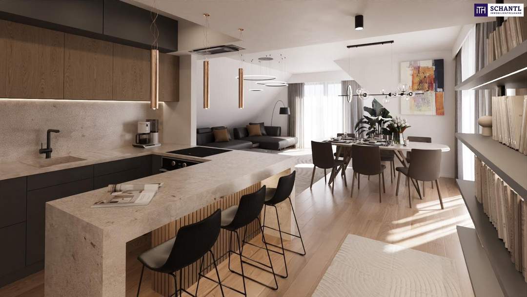 Modernes Penthouse mit 5!!! Sonnenterrassen *Erstbezug *Deckenkühlung *Wasser-Wasser-Wärmepumpe *geräumige Wohnküche *exklusive und stylische Ausstattung *schlüsselfertig