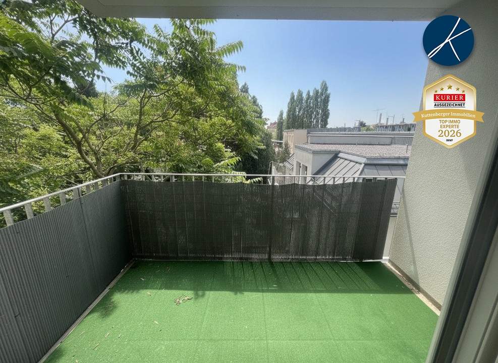 U6 Nähe: Ruhiger Terrassenhit mit Südbalkon im Neubau!