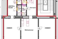 Möblierte 3-Zimmerwohnung im 3. Liftstock