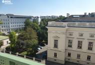UNBEFRISTET! Erstklassiges Penthouse mit Palais-Blick und 50 m² Terrasse beim Liechtensteinpark - MIETZINSVORAUSZAHLUNG!