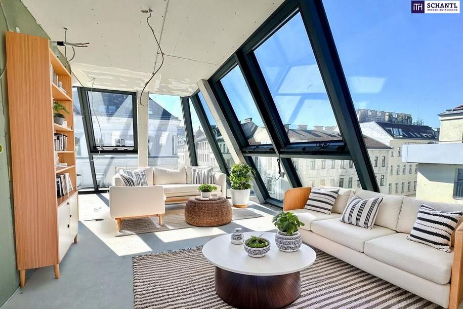 NEUER PREIS! Ein geniales Penthouse mit 175 m² Wohnfläche und 72 m² Dachterrasse on TOP + privater Liftfahrt!, Wohnung-kauf, 1.590.000,€, 1050 Wien 5., Margareten