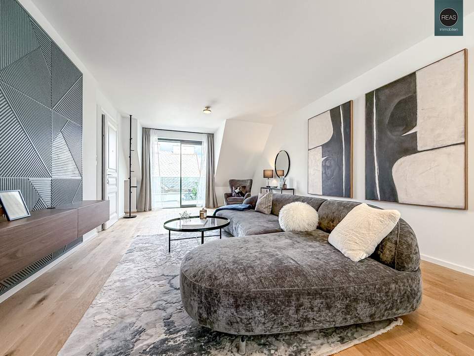 Erstbezug: Luxuriöse Dachgeschoss Wohnung auf einer Ebene mit Balkon in Währinger Toplage! Klimatisiert, Smart-Home!