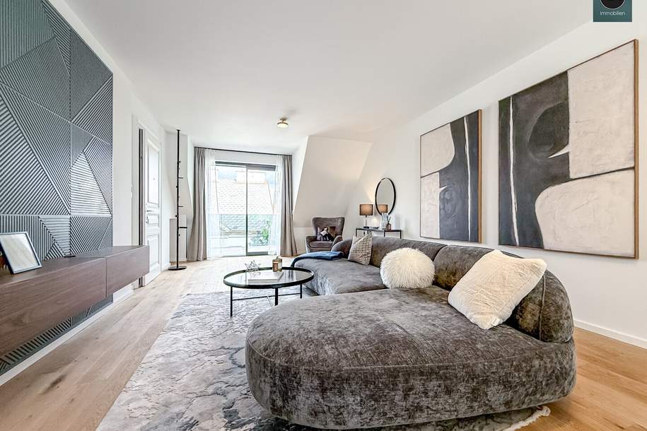 Erstbezug: Luxuriöse Dachgeschoss Wohnung auf einer Ebene mit Balkon in Währinger Toplage! Klimatisiert, Smart-Home!, Wohnung-kauf, 798.000,€, 1180 Wien 17., Hernals