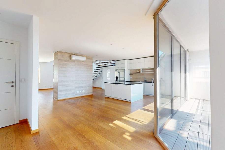 Helle, exklusive 4-Zimmer-Maisonette-Dachgeschosswohnung mit großer Terrasse und Klimaanlage, Wohnung-miete, 2.999,00,€, 1170 Wien 17., Hernals