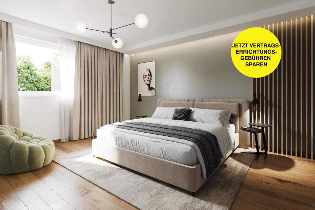 Penthouse-Feeling pur – 2 Zimmer, Terrasse mit Grünblick