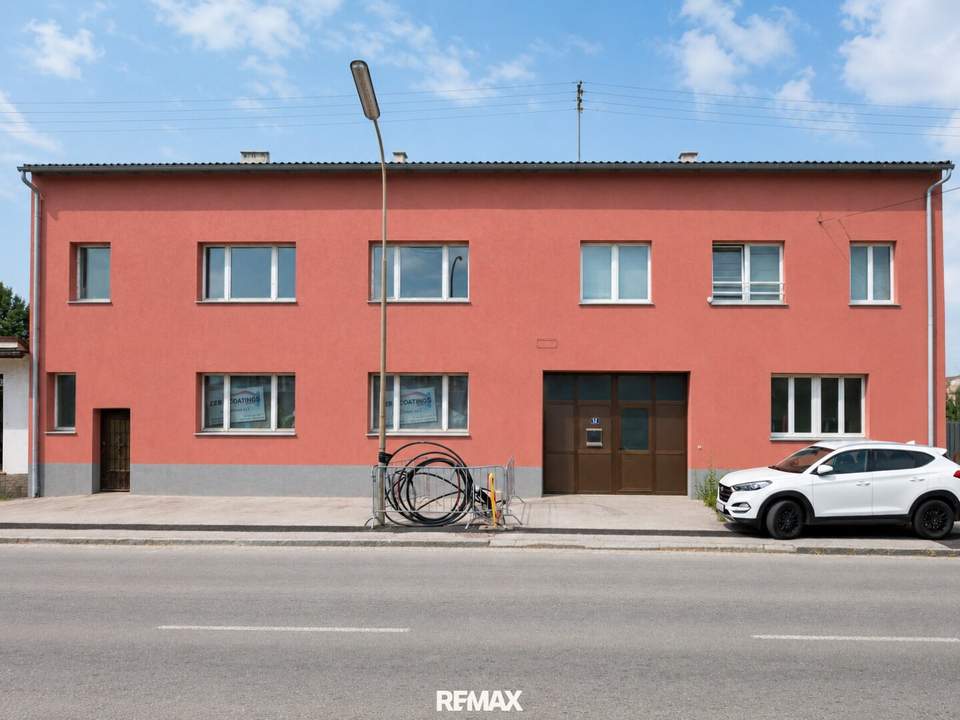Wohn- und Gewerbeliegenschaft mit Werkstatt, Lagerflächen und großem Grundstück in Orth an der Donau