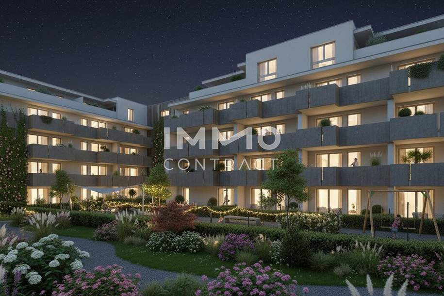 Erstbezug! 2-Zimmer Wohnung mit Balkon &amp; Terrasse -Provisionsfrei!, Wohnung-kauf, 199.500,€, 1110 Wien 22., Donaustadt