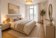 Geräumiges Apartment mit Weitblick und viele Annehmlichkeiten (Concierge, Pool, usw.)