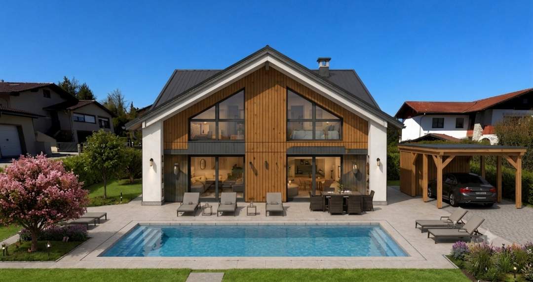 Modernes Musterhaus in Bürmoos – Schlüsselfertig auf sonnigem Grundstück