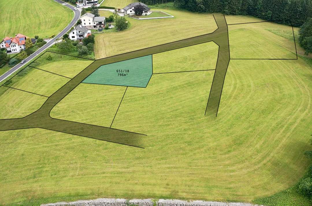 Wohnen im Grünen &amp; doch stadtnah! 796m² Baugrund mit traumhaftem Ausblick in ruhiger/grüner Lage!