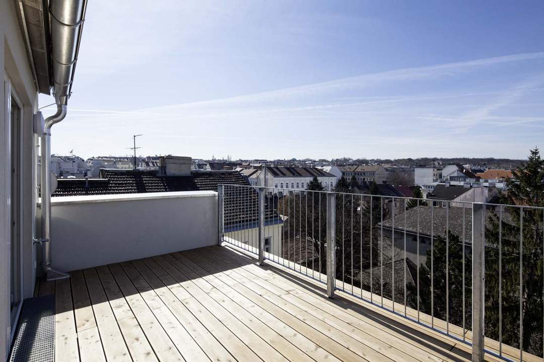 3-Zimmer-Maisonette im Dachgeschoss mit Galerie und Terrasse - Nähe U4 Meidling