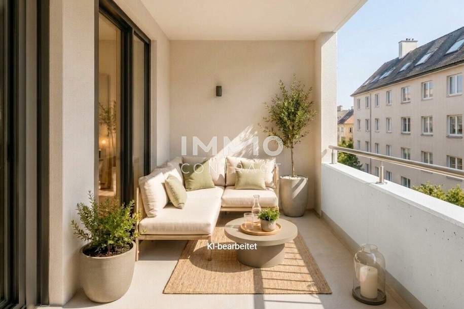 Wohnen &amp; investieren nahe Schloss Schönbrunn – 2 Zimmer mit sonnigem Westbalkon, Wohnung-kauf, 309.000,€, 1120 Wien 12., Meidling