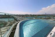 DANUBE PENTHOUSE mit XXL Freifläche Richtung Innenstadt ** 4 Zimmer & 3 Bäder