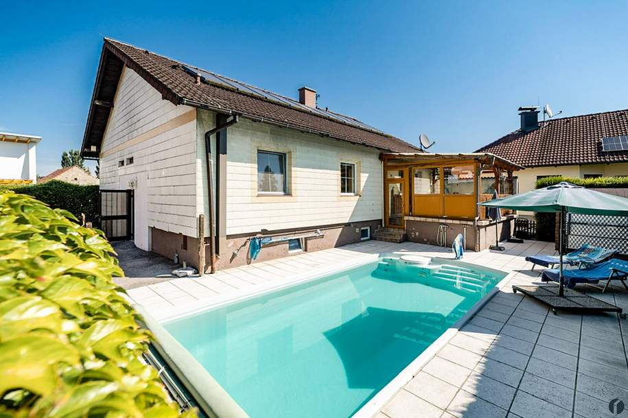 Wohnen nahe Tulln: Gepflegtes Haus mit Pool, Terrasse und guter Wien-Anbindung, Haus-kauf, 390.000,€, 3425 Tulln