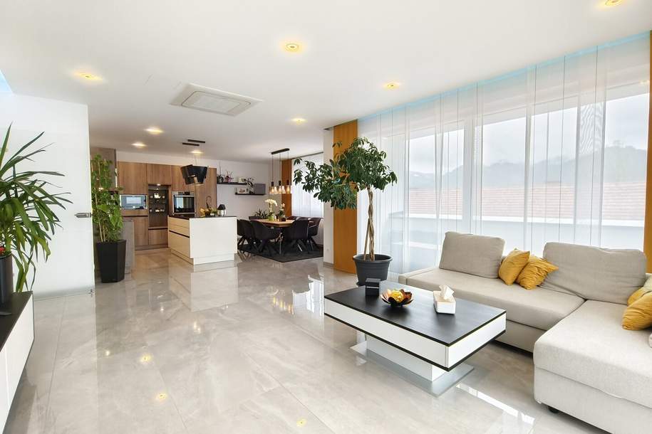 Exklusives Penthouse in Sankt Lorenzen: 135 m² Wohnfläche mit großer Süd-West-Terrasse, Tiefgarage und Klimaanlage, Wohnung-kauf, 575.000,€, 8642 Bruck-Mürzzuschlag