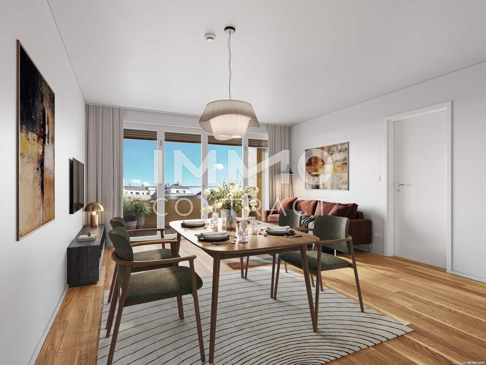 Provisionsfrei: 7. Stock - Laxenburger Straße/Hauptbahnhof - große Zweizimmer-Wohnung