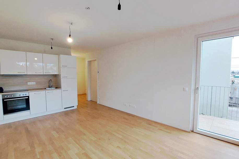 Leopold XXI – Moderne 2-Zimmer-Wohnung mit Balkon!, Wohnung-miete, 799,00,€, 1210 Wien 21., Floridsdorf