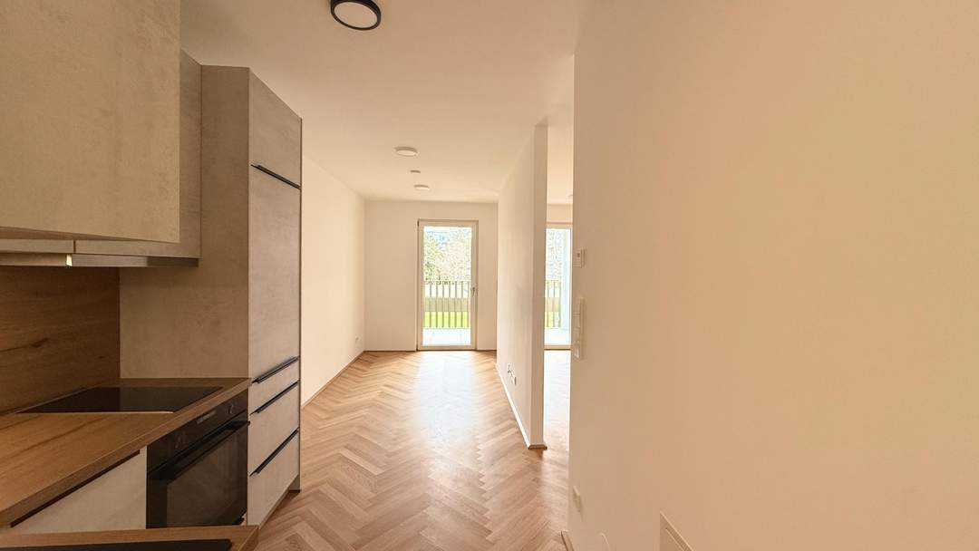 Gym &amp; Sauna im Haus. Augarten &amp; Donaukanal vor der Tür: 1,5 Zimmer mit großem Balkon