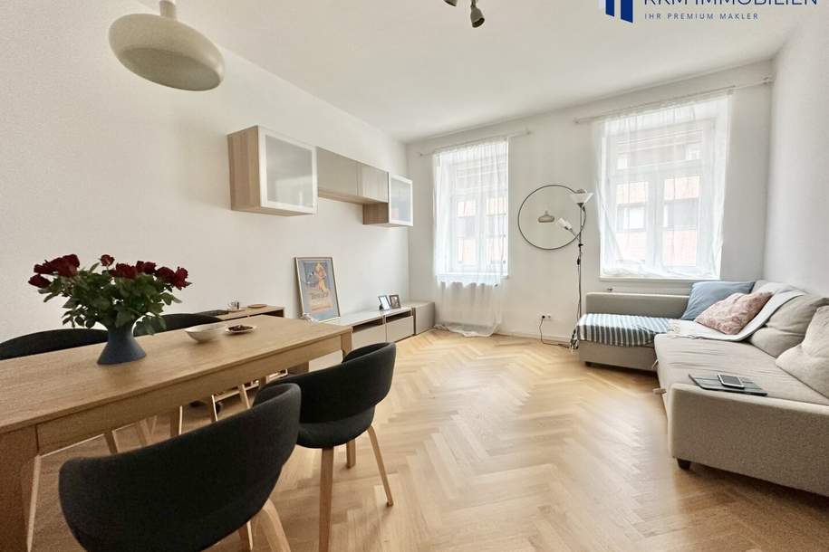 Vollsanierte 2-Zimmer-Wohnung + Nebengebäude im Innenhof – Wien, Wohnung-kauf, 229.000,€, 1150 Wien 15., Rudolfsheim-Fünfhaus