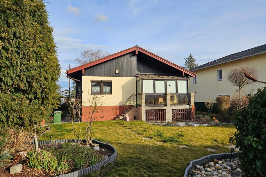 schöner Bungalow mit Wintergarten, Haus-kauf, 479.000,€, 1220 Wien 22., Donaustadt
