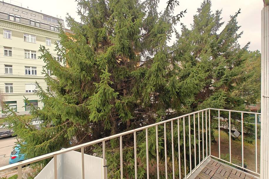 Vorgarten: Gemütliche Balkonwohnung + Idealer Grundriss + Sonniges Wohnzimmer + Teilbar auf 2-3 Zimmer, Wohnung-kauf, 299.000,€, 1200 Wien 20., Brigittenau
