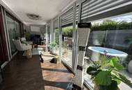 DORNBIRN-Gartenwohnung/Terrassenwohnung, ca. 57 m2 plus beheizter, ganzjährig nutzbarer Wintergarten ca. 19 m2, wie ein 2. Wohnzimmer, inkl. 1 TG, direkter Zweit-Zugang über die Terrassenanlage, verschließbares Gartentor.
