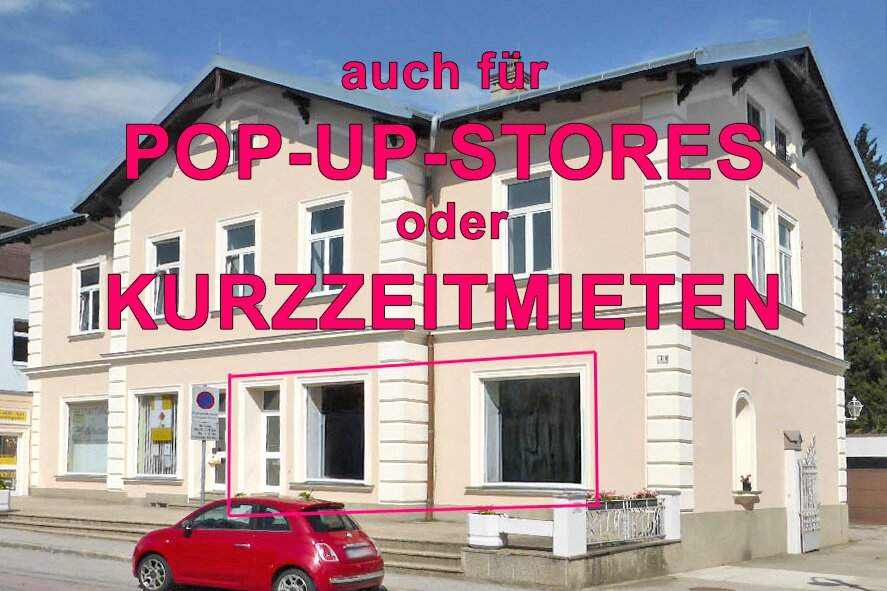 Auch für Pop-up-Stores oder zur Untervermietung! - Geschäftslokal im Pressbaumer Zentrum