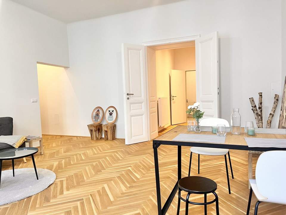 Erstbezug nach Generalsanierung: Elegante 3-Zimmer Altbau Wohnung zum TOPPREIS (nähe Alte Donau)