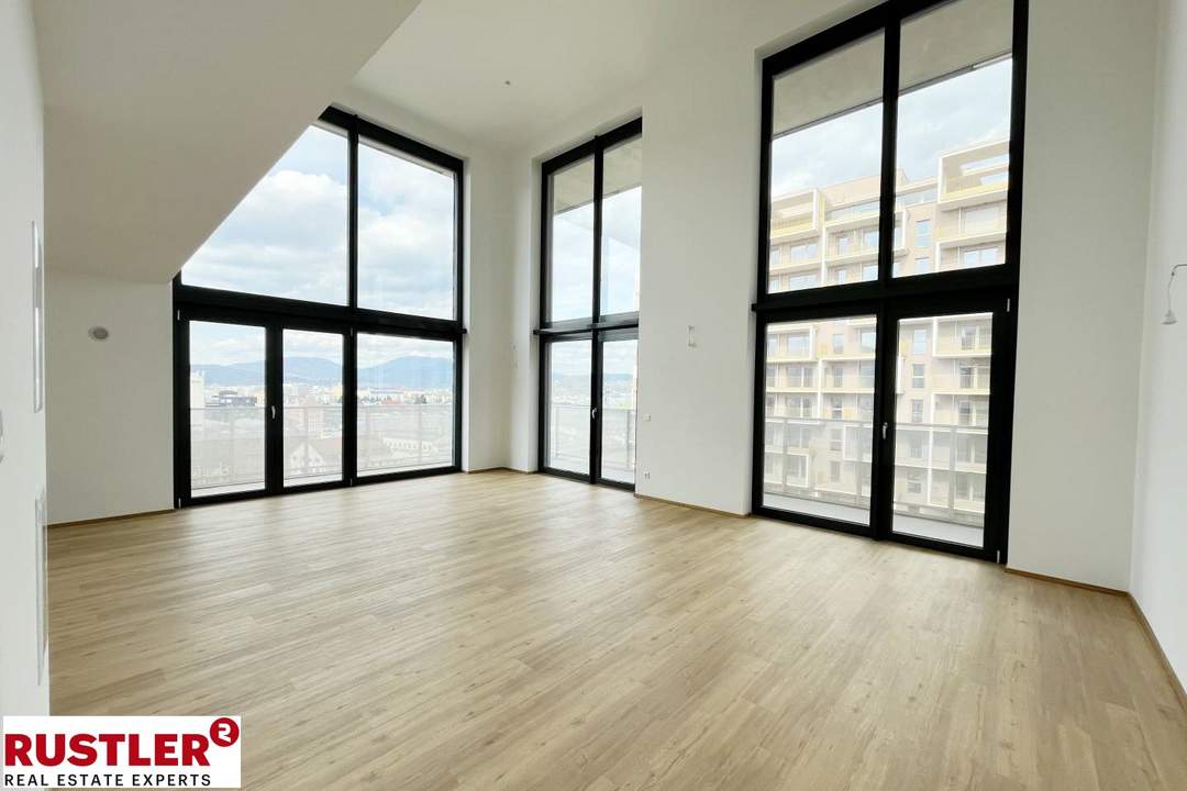 Exklusive Bürofläche im 11. und 12. Stockwerk mit Balkon und Galerie – Unesco Esplanade 8, Graz
