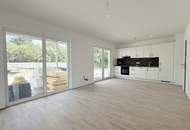 Erstbezug! Schöne Dreizimmerwohnung mit Garten