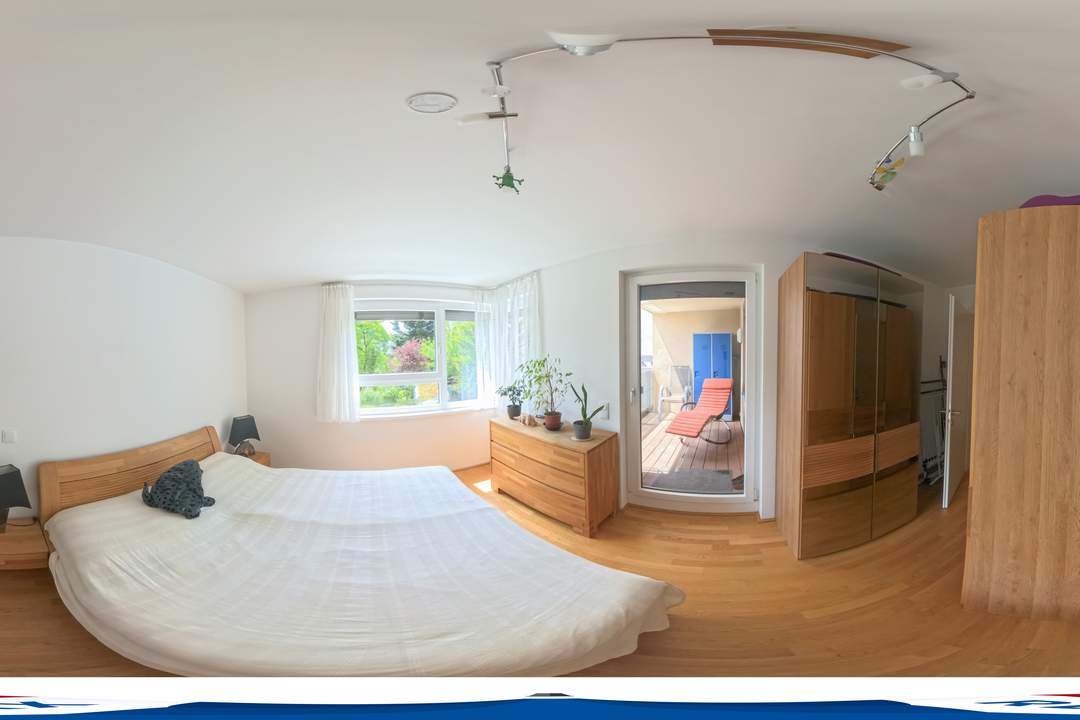 Hof- und südseitige Gartenmaisonette mit Reihenhaus-Charakter nahe Hanusch-Krankenhaus