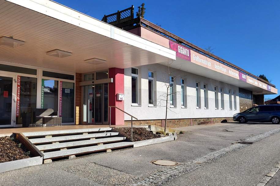 Ertragsobjekt - Vielseitig verwendbare Geschäftsflächen (zur Gänze vermietet), Gewerbeobjekt-kauf, 4910 Ried im Innkreis