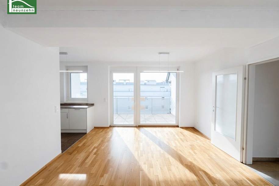 3-Zimmer mit großer Loggia und privater Dachterrasse! Nahe Schwechat Zentrum und S-Bahn!, Wohnung-miete, 1.499,00,€, 2320 Bruck an der Leitha