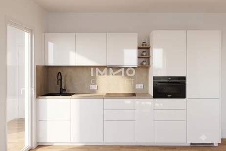 Erstbezug ab 1. Oktober: Helle 2-Zimmerwohnung mit 9,6 m² Balkon – nur 8 Gehminuten zum Donauzentrum, Wohnung-miete, 1.050,00,€, 1210 Wien 22., Donaustadt