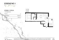 ESSENZ NO. 1 - 54 m² Erstbezug im 1. DG mit wenig Schrägen | 8 m² Balkon, 2 Zimmer