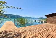 Wörthersee - Nordufer: einzigartige Neubau-Villa *Outdoorpool, LIFT, 5 Garagen, privater Seezugang*