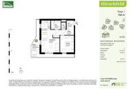 Hervorragende 2.Zimmer mit Terrasse im begehrten Niedrig-Energie-Standard – Provisionsfreier Erstbezug im "Hirschfeld"